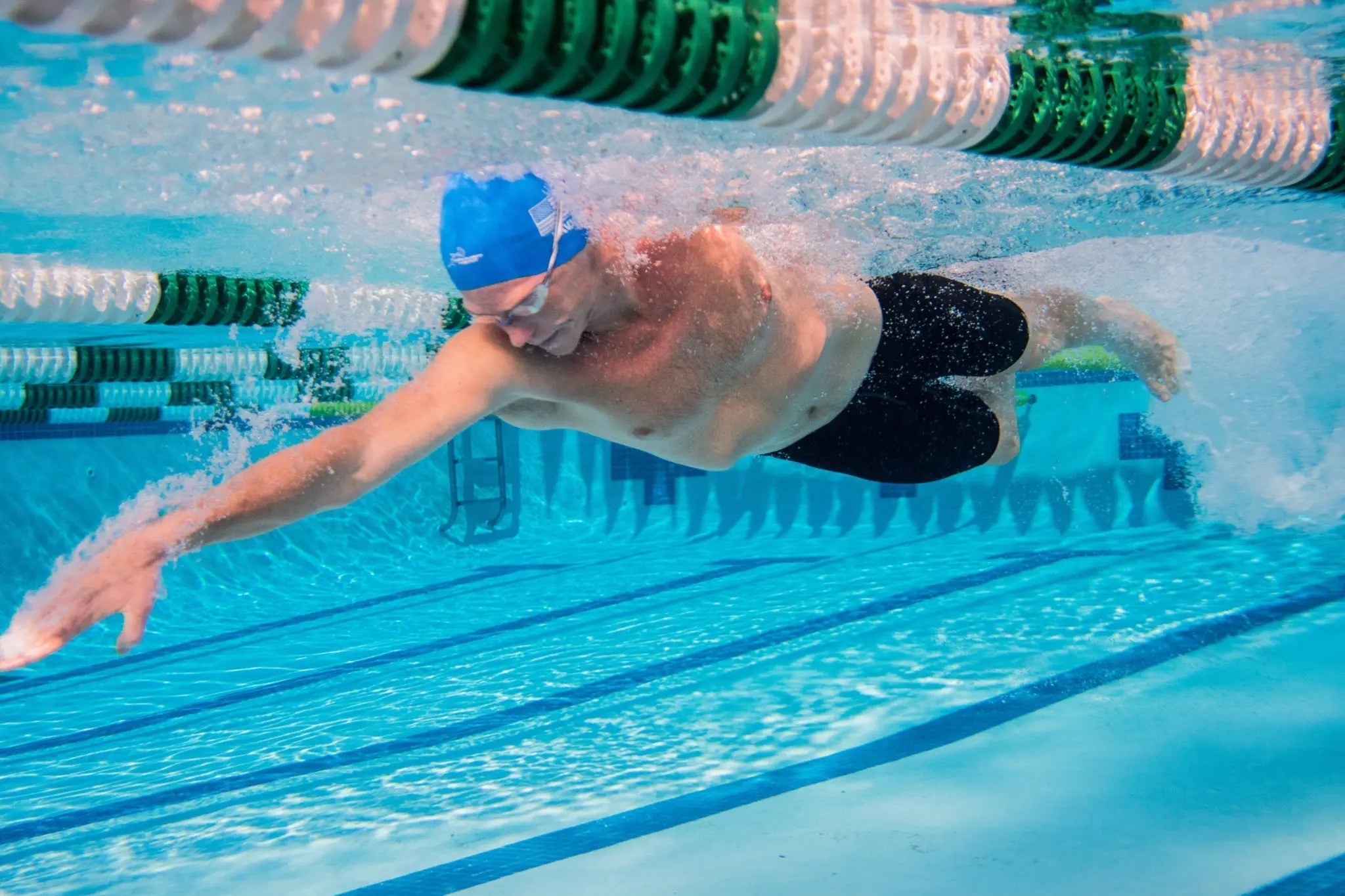 Reducing Frontal Drag With Hammer Head®Swim Caps