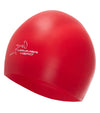 Red Hammer Head Swim Caps - Safe and Fast Swim Cap for Adults and Youth, 50% Safer and 10.5% Faster than Standard Swim Caps, Durable with 365-Day Guarantee, Approved by Olympians, Parents, Triathletes, and Coaches. Hammerhead swim caps is a waterproof swim cap, qualifies for custom swim caps with three size options, delivers protective swim caps and perfect for ironman swim caps.