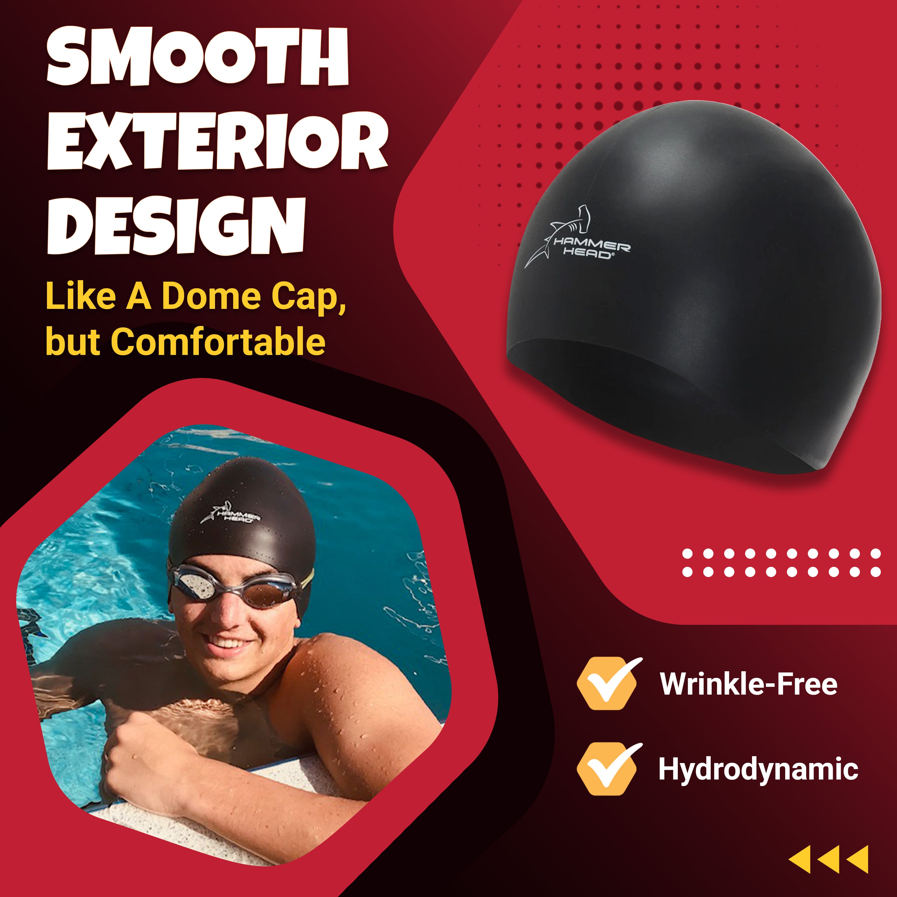 Hammer Head Swim Cap