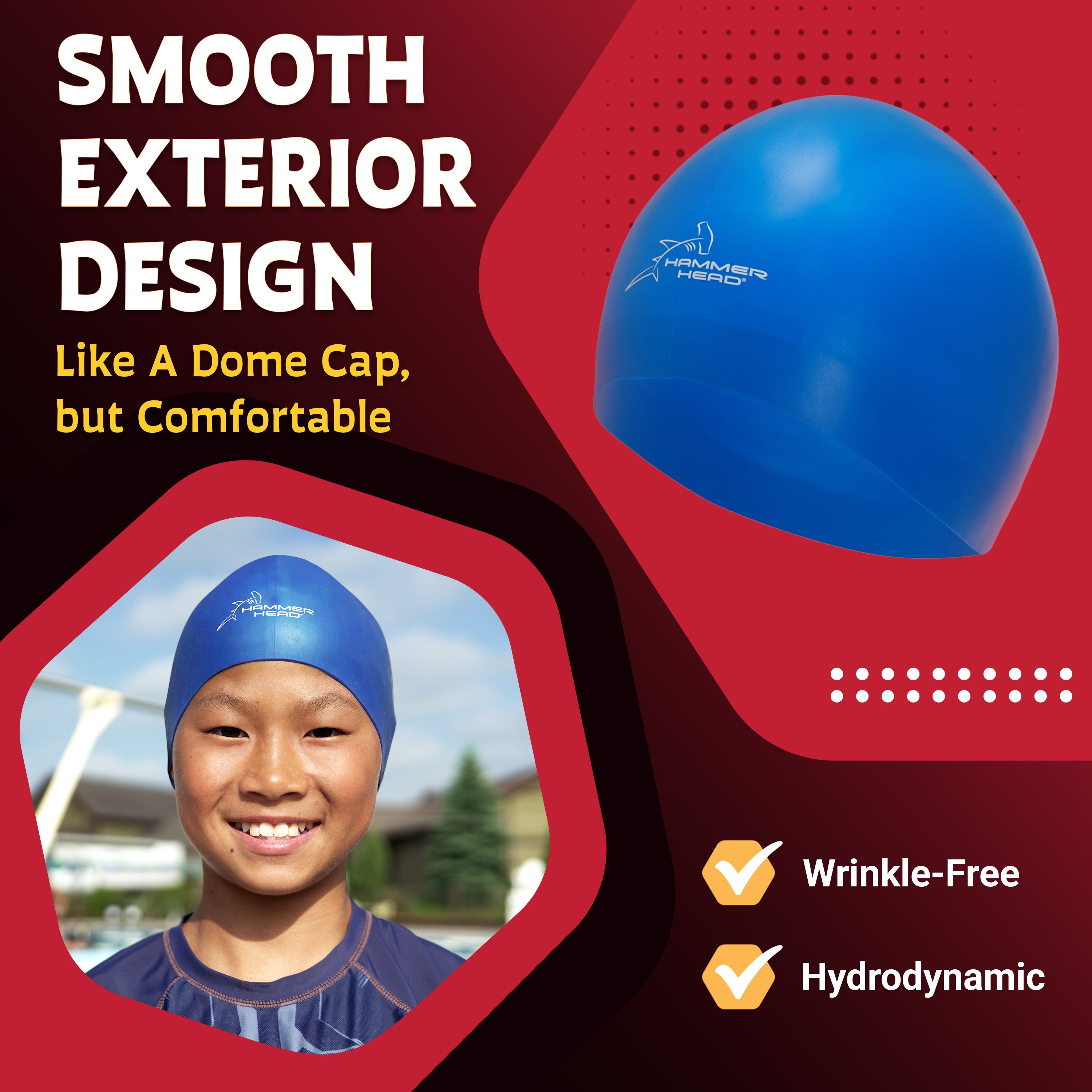 Hammer Head Swim Cap