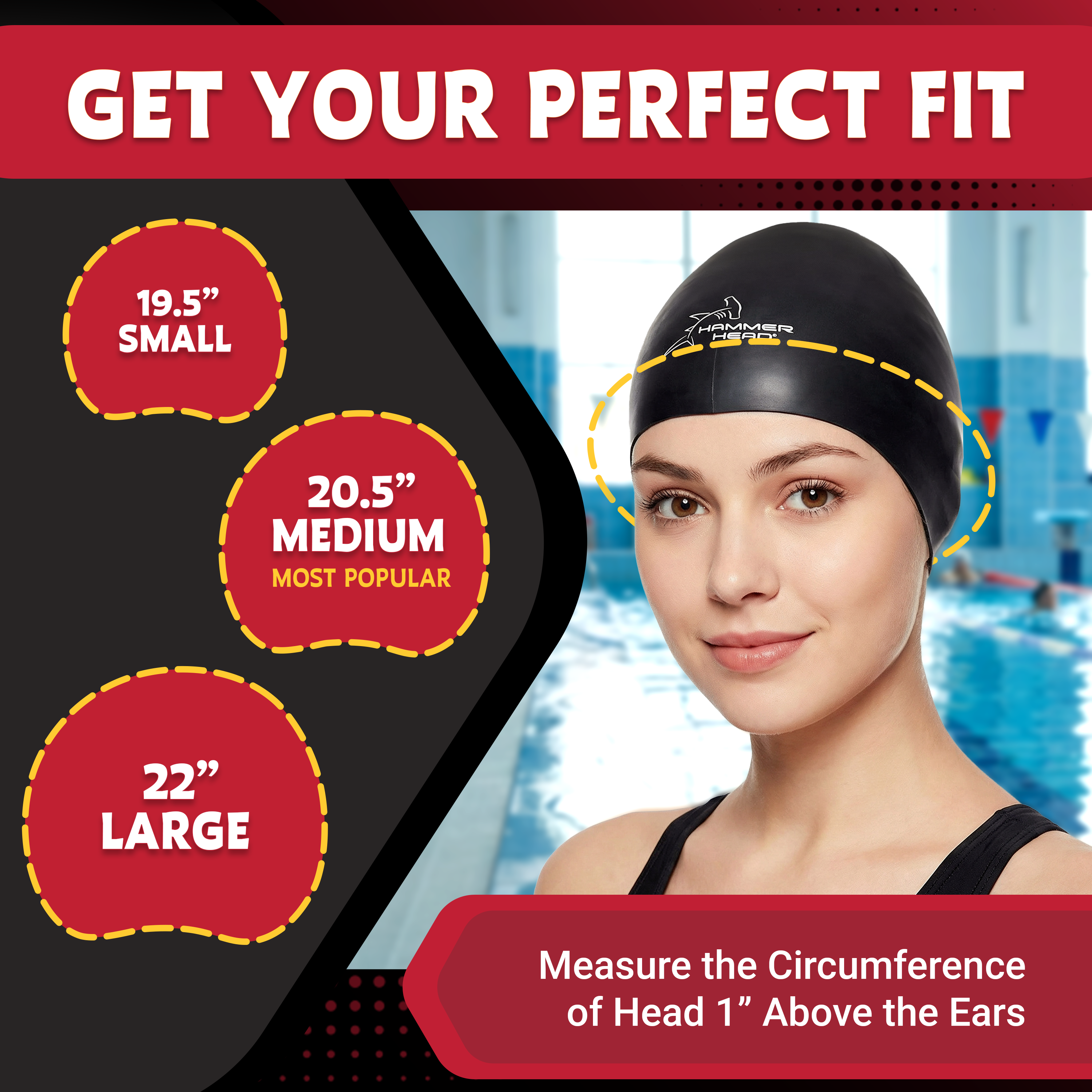 Hammer Head Swim Cap