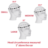This is the Hammer Head swim cap size chart to help you select the best size for you. It shows small swimming cap size, medium swim cap size and large swimming cap size.